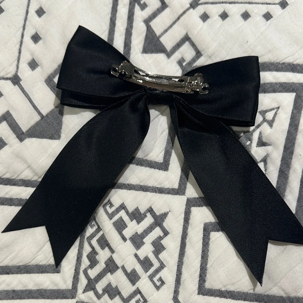 Elegant Black Hair Bow
